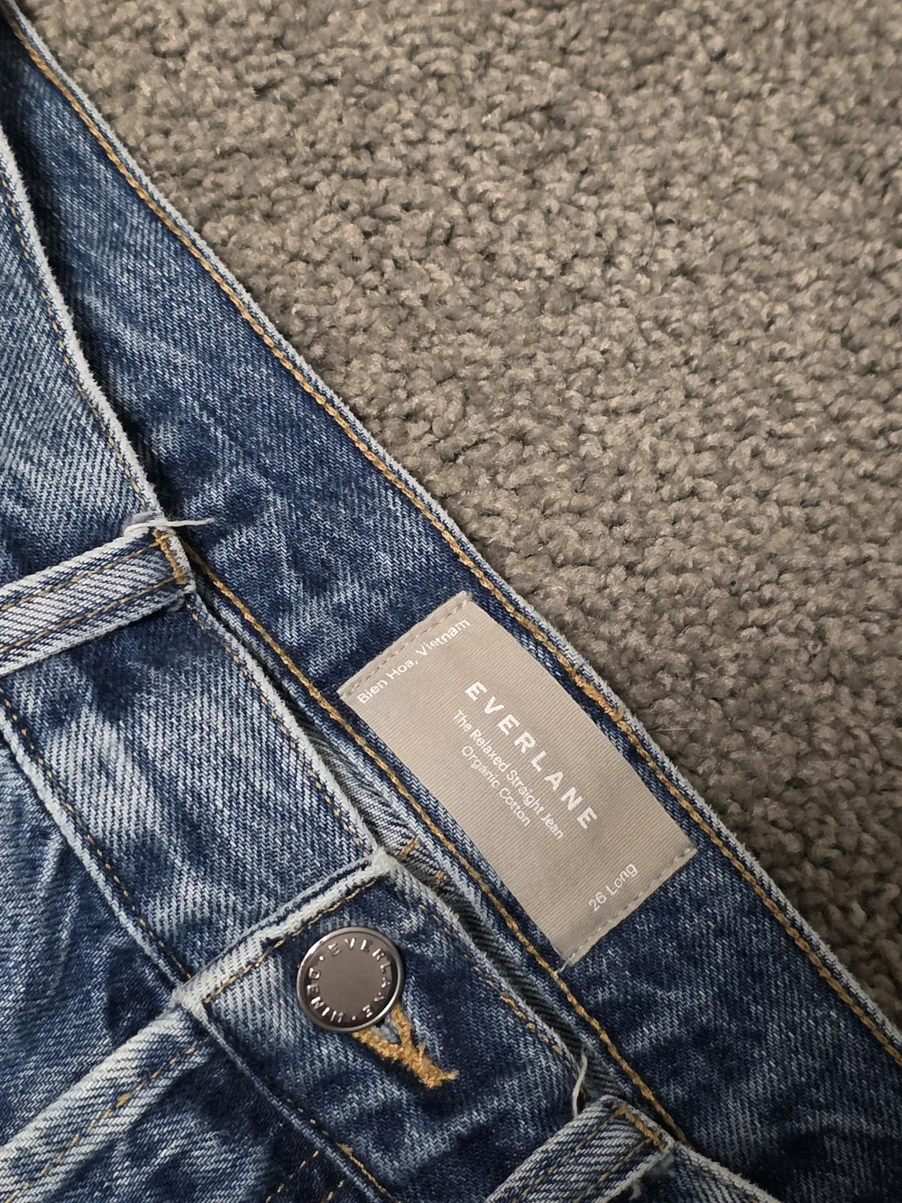 Everlane Women's Straight-Leg Light Blue Denim Jeans
